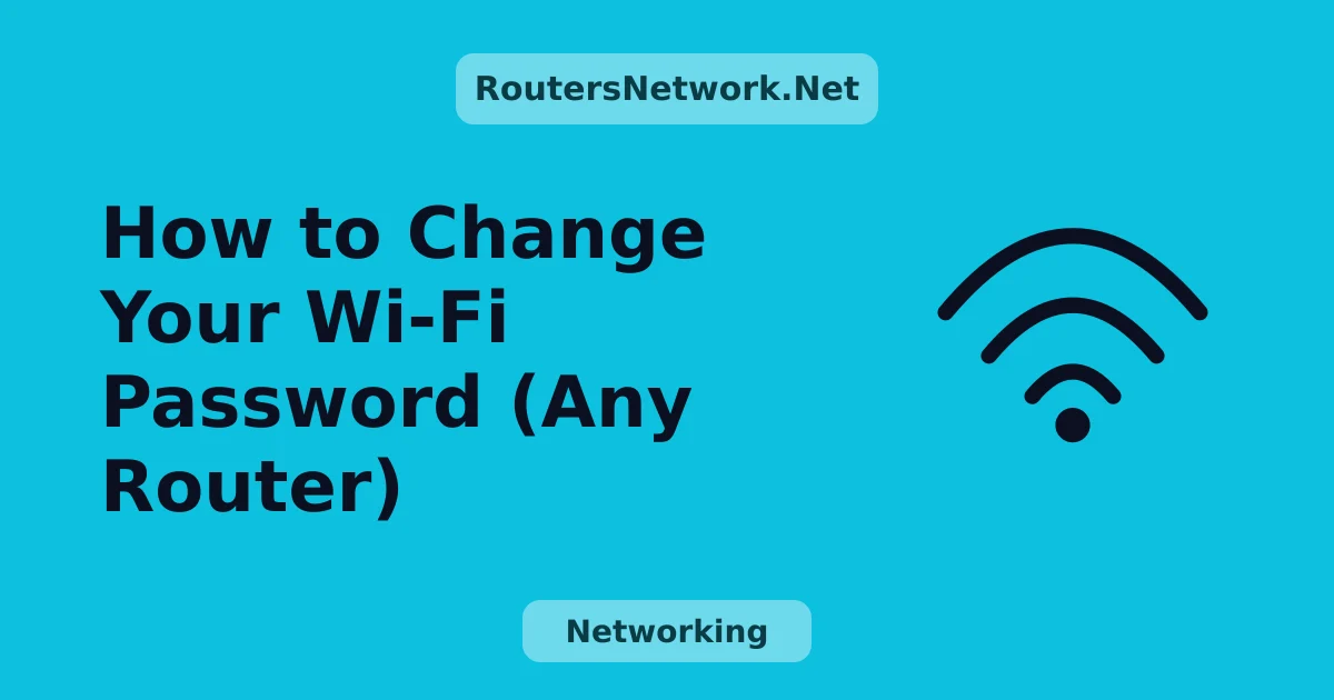 How to Change Your Wi-Fi Password