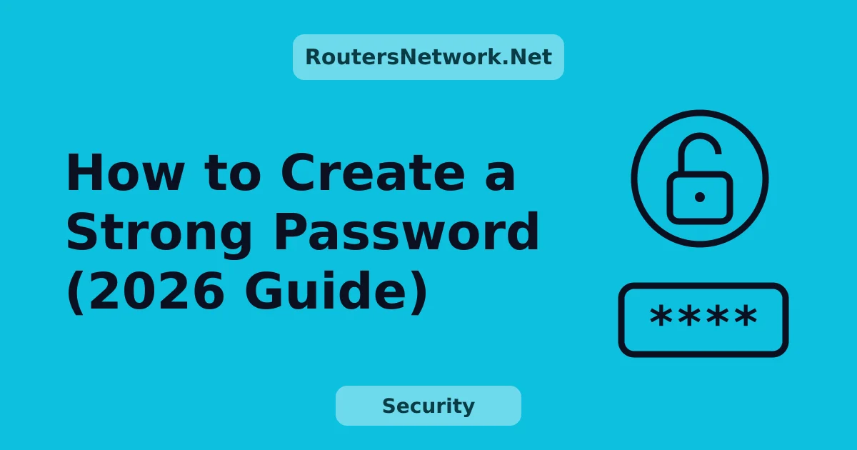 How to Create a Strong Password