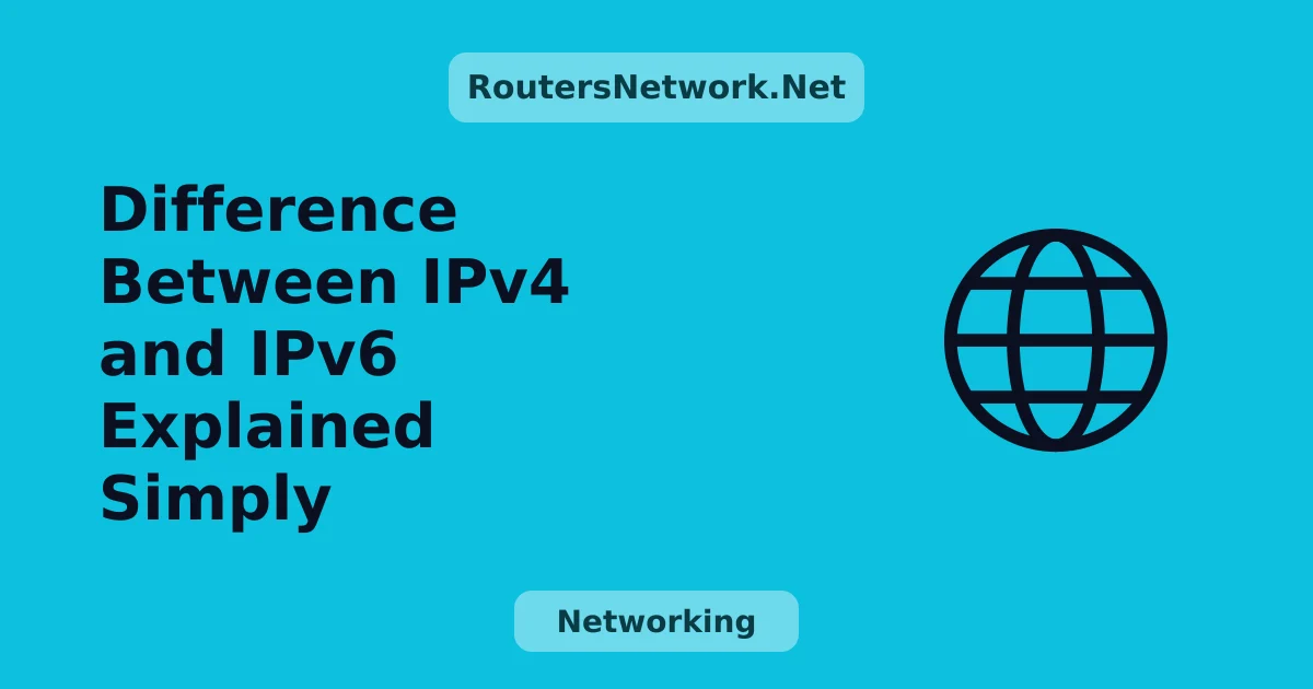 Difference Between IPv4 and IPv6