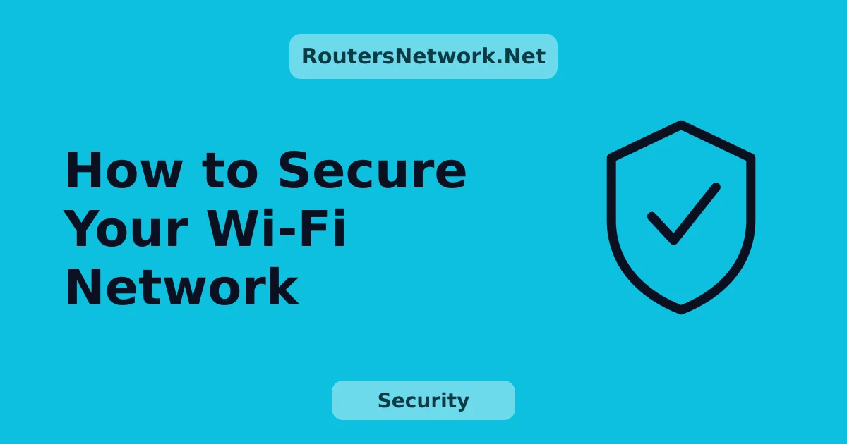 How to Secure Your Wi-Fi Network