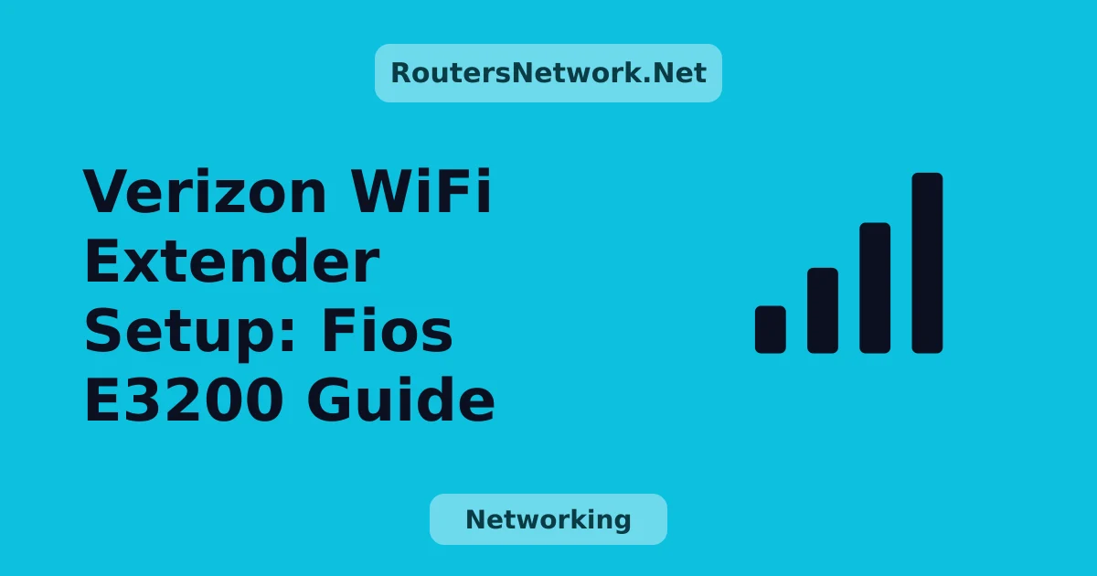 Verizon WiFi Extender Setup
